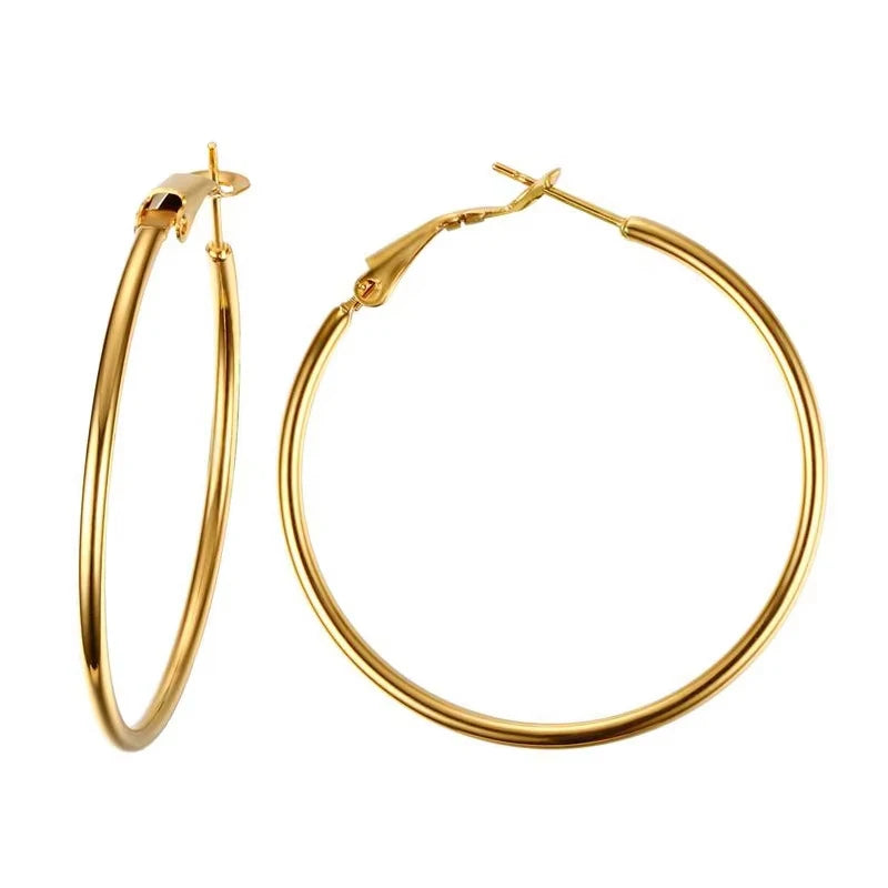 Wide Circle Hoop Collection