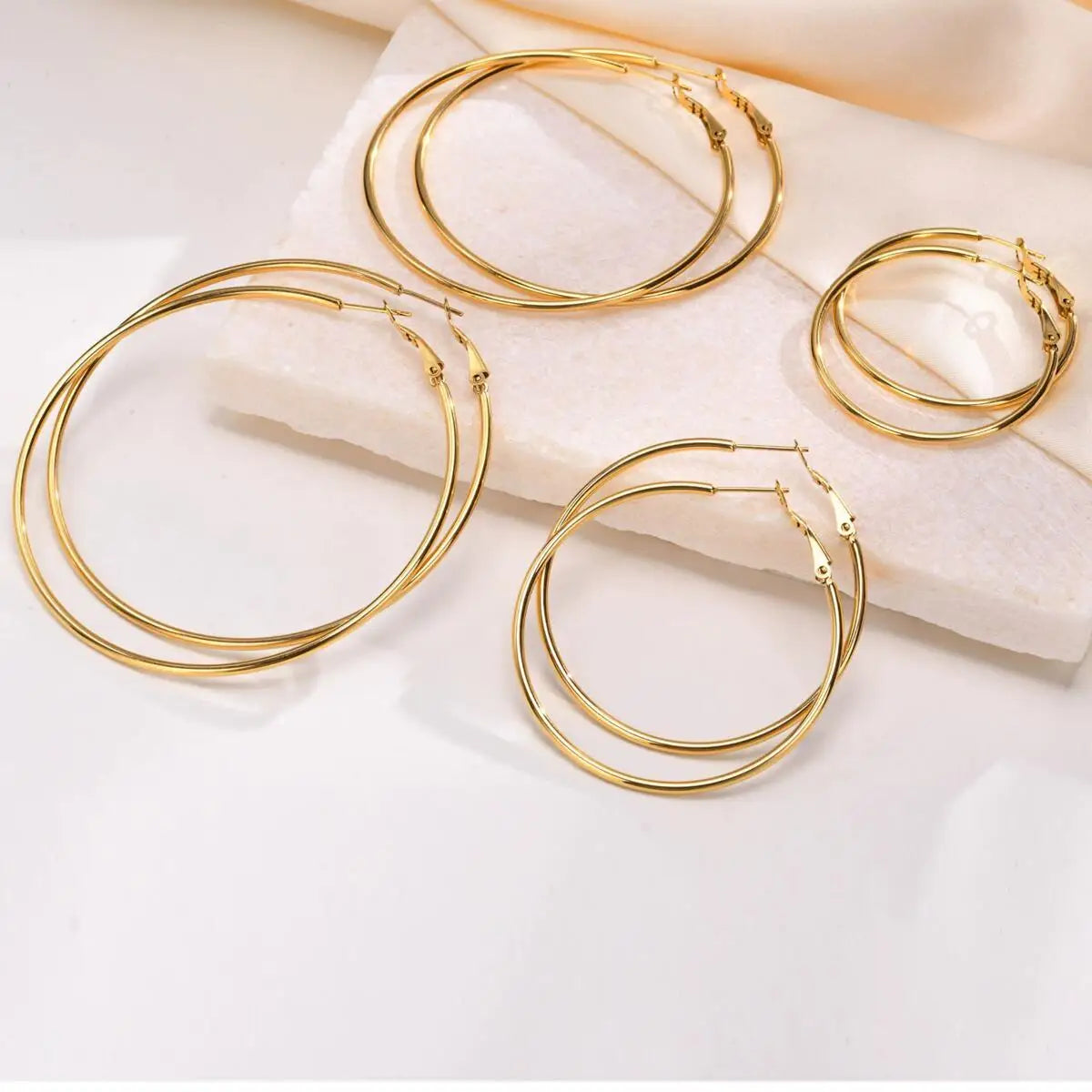 Wide Circle Hoop Collection
