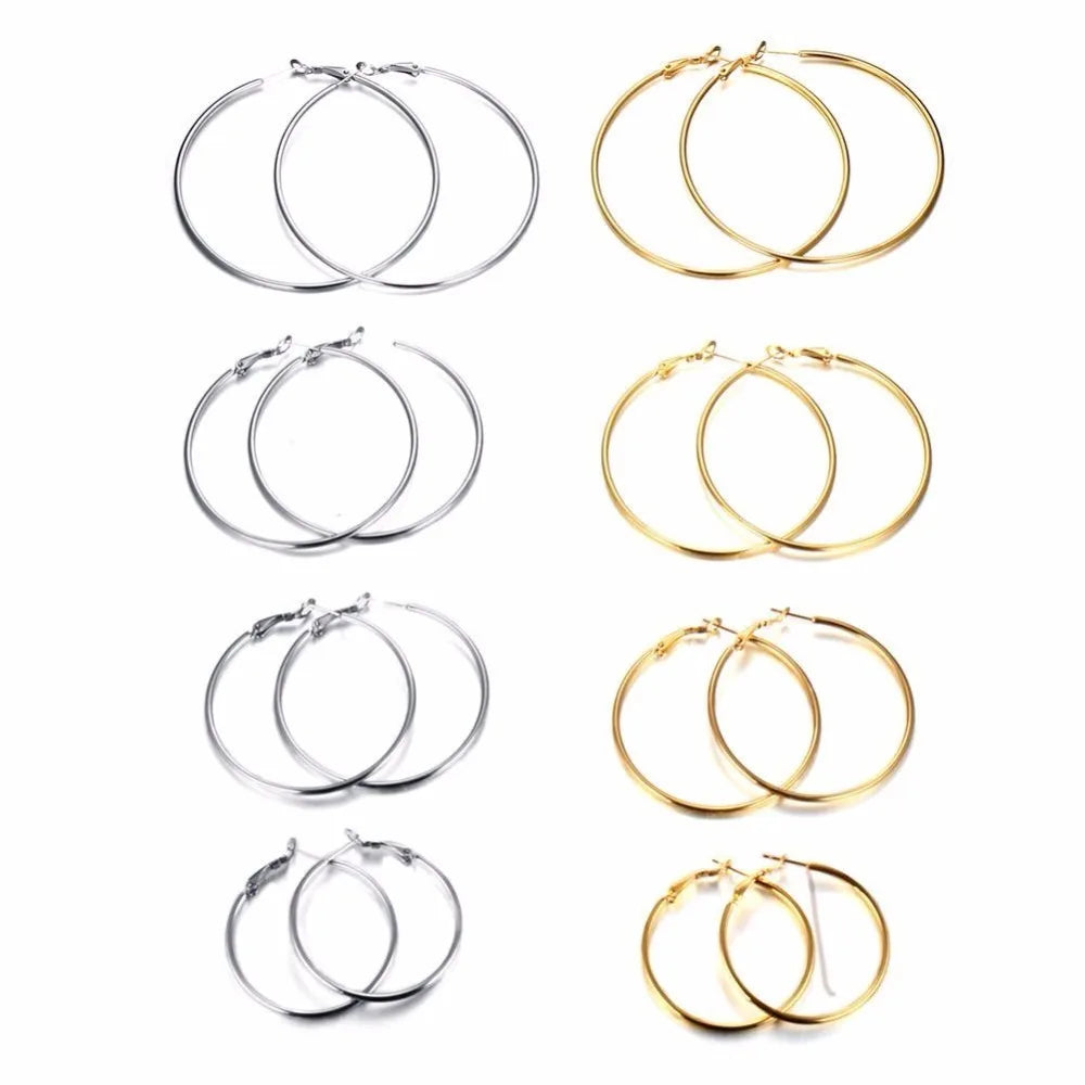 Wide Circle Hoop Collection