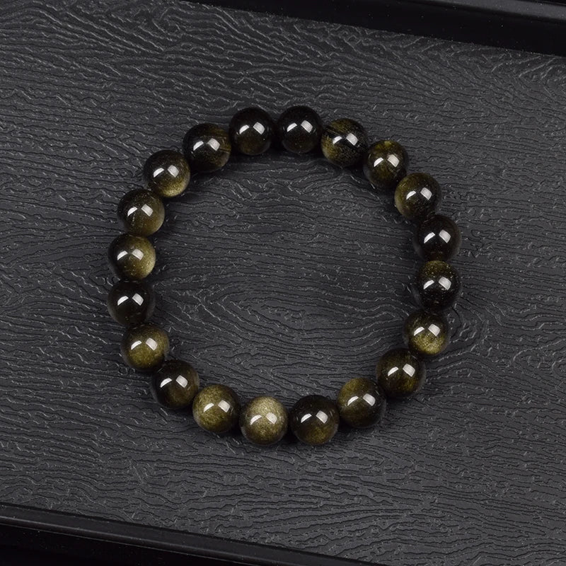 Solar Obsidian Bracelet