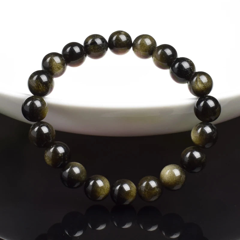 Solar Obsidian Bracelet